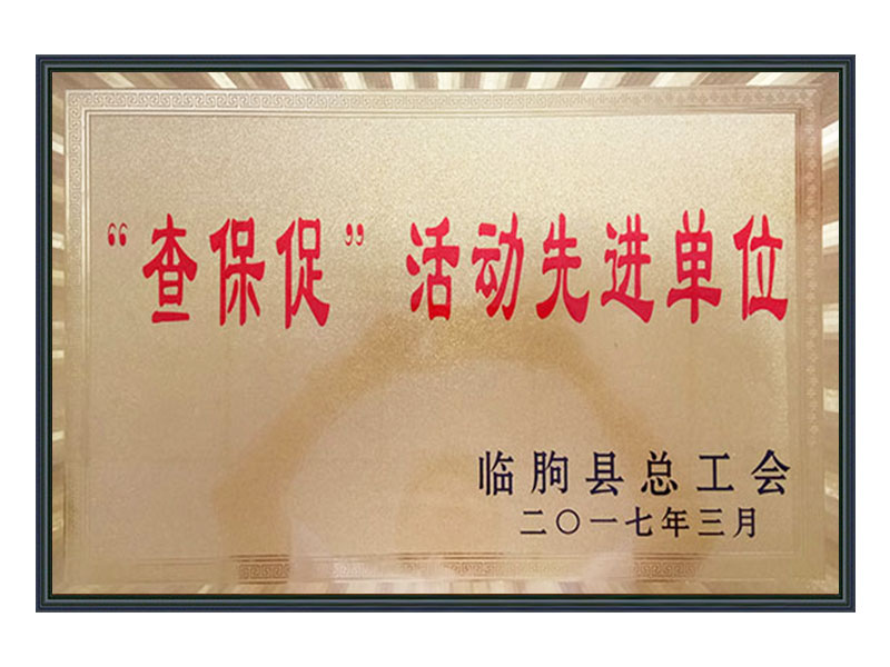 "查保促"活动先 进单位